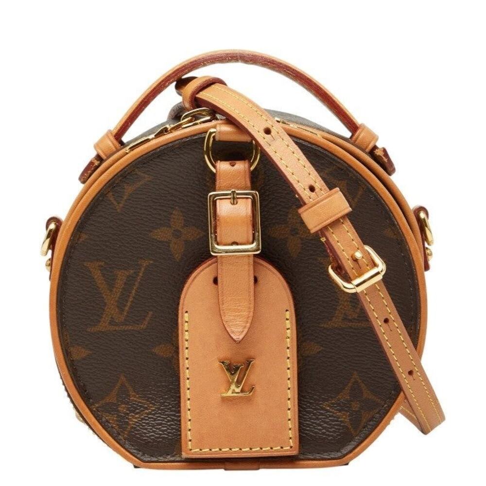 Louis Vuitton Monogram Mini Boite Chapeau Handbag Brown